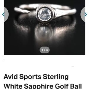 AVID Golf Ring White Sapphire size 7.5